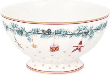 Greengate Juana French Bowl xlarge white 13,5cm