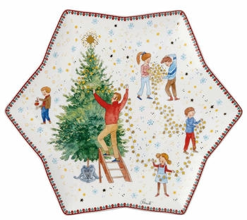 Hutschenreuther Sammelkollektion 2024 Weihnachtsleuchten Sternschale 34cm