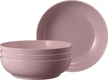 Seltmann Weiden Weiden Beat Color Glaze Foodbowl &oslash; 25,5 cm 4er Set Altrosa