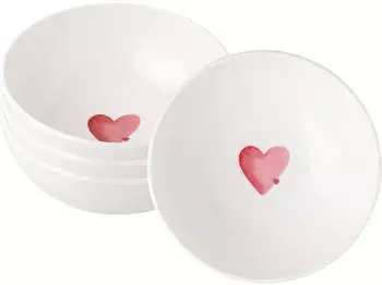 Villeroy & Boch With Love M&uuml;slischale &oslash; 16,9 cm Sending Love 4er Set