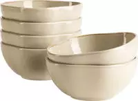 M&Auml;SER Sch&uuml;ssel "Cordelia, Sch&uuml;ssel Set, aus Steinzeug, &Oslash; 16 cm" 6 Stk. aus
