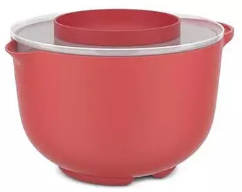 Mepal R&uuml;hrsch&uuml;ssel CHEF IT 3,0 Liter coral (korallenrot) mit Spritzschutz-Deckel