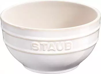 Staub Schüssel elfenbeinweiß (14 cm / 0,7 l / 8 cm)