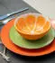 Kaemingk Müslischale in Orangenform Orange/Weiß Ø 15 cm (877783)