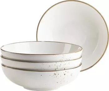 M&auml;ser Sch&uuml;ssel Pintar Porzellan (4-tlg) Beige / Braun