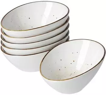 Ritzenhoff & Breker Dessertschale oval 6er Set Cosmo grau