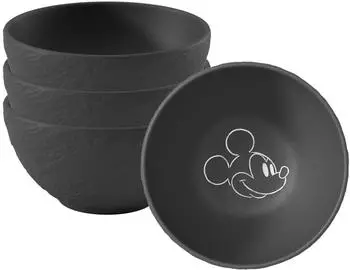 Villeroy & Boch Manufacture Rock - Mickey Mouse M&uuml;slischale &oslash; 14 cm 4er Set