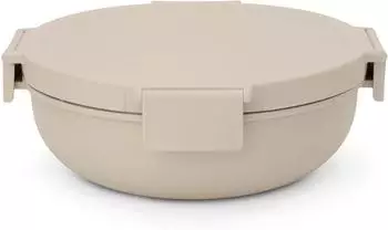 Brabantia Make & Take Salatschale, 1,3 L Soft Beige