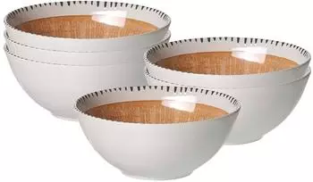 Ritzenhoff & Breker M&uuml;slischale 650ml 6er Set Natura braun