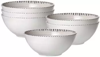 Ritzenhoff & Breker M&uuml;slischale 650ml 6er Set Natura grau
