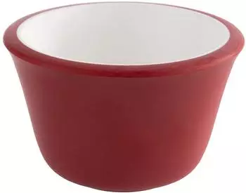 APS Dip-Sch&auml;lchen &Oslash;6cm 6er Set Melamin rot/ wei&szlig;