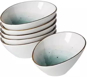 Ritzenhoff & Breker Dessertschale oval 6er Set Cosmo blau