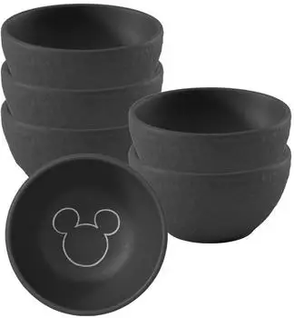 Villeroy & Boch Manufacture Rock - Mickey Mouse Dipschale &oslash; 7,7 cm 6er Set
