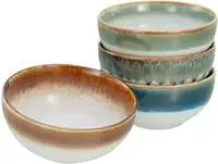 CreaTable Schale "Cascade, Buddha Bowl 17,5 cm 4-tlg" 4 Stk. aus Steinzeug
