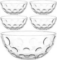 LEONARDO Schale "Schalen-Set CUCINA OPTIC, 5er Set, 4x &Oslash; 14 cm & 1x &Oslash; 28 cm"...