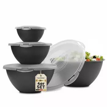 Hausfelder gro&szlig; Salatsch&uuml;ssel 6 l Schwarz