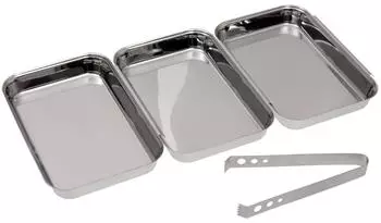 Gr&auml;we Panier-Set Sch&uuml;sselset 14,5 cm silber Edelstahl