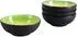 CreaTable Hot Smoothie Bowl Set 4-tlg. Schwarz/Grün/Gelb Steinzeug