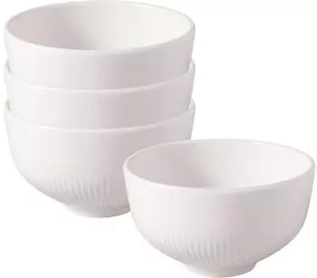 Villeroy & Boch Afina Dessertschale 10,7 cm 4-tlg. wei&szlig; Porzellan