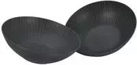 CreaTable Salatsch&uuml;ssel "Vesuvio, Salatsch&uuml;ssel 24 cm 2er Set" 2 Stk. aus Steinzeug