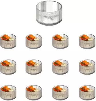 APS Mini-Schale THE GRID Dipschale 6 cm 45 ml 12-tlg. transparent Glas