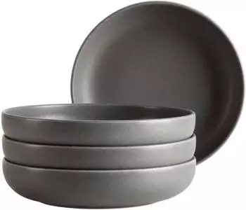 Mäser Servierschale 22 cm grau Steingut