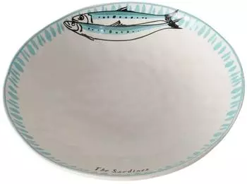 Boltze Servierschale 33 cm blau/t&uuml;rkis Steingut