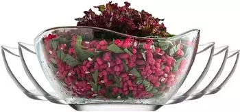 Nordic Schiller Dessertschale 12 cm 310 ml 6-tlg. transparent Glas