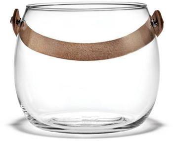 Holmegaard Glasschale mit Lederhenkel Ø 15 cm
