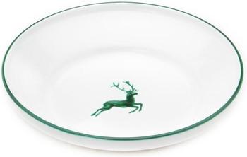 Gmundner Reifschüssel ohne Henkel 32 cm Grüner Hirsch