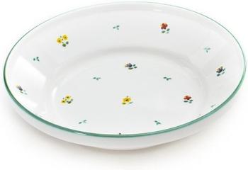 Gmundner Reifschüssel ohne Henkel 28 cm Streublumen