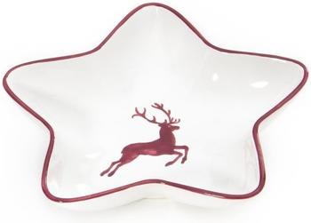 Gmundner Sternschale Stella 14 cm roter Hirsch