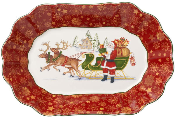 Villeroy & Boch Toy's Fantasy Schale oval groß Santas Schlitten 29x19cm