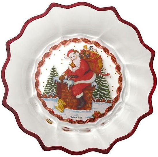 Villeroy & Boch Christmas Glass Access. Schale klar Santa auf Dach (klar)