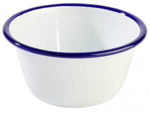 APS Germany Schale -ENAMELWARE-, emailleverziertes Stahlblech, Ø 13 cm, Höhe: 6 cm, 0,5 Liter