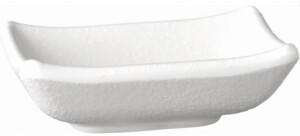 APS Germany Schale -ZEN- 9 x 7 cm, H: 2,5 cm Melamin, weiß, Steinoptik 50 ml