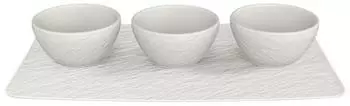 Villeroy & Boch Dipsch&auml;lchen Rock 4tlg wei&szlig;