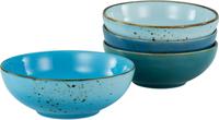 CreaTable Schale "NATURE COLLECTION" 4 Stk. aus Steinzeug Salatschale, M&uuml;slischale,