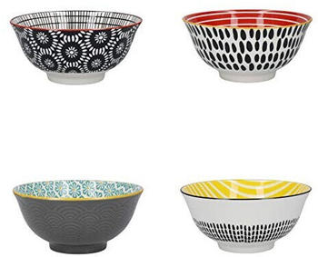 Kitchen Craft Bowl Monochrome 15 cm (4er-Set)