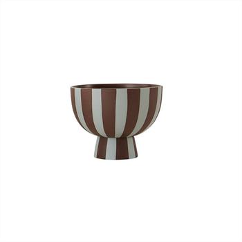 OYOY Schüssel Toppu 13 cm braun pastellblau