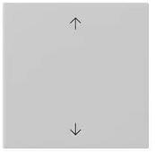 Gira Wippe 1fach mit Pfeilsymbolen System 55 Grau matt (5389015)
