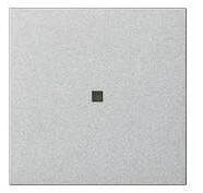 Gira Wippe 1fach unbedruckt mit Kontrollfenster System 55 Farbe Alu (537126)