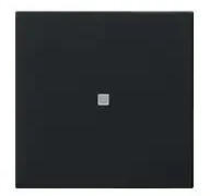 Gira Wippe 1fach unbedruckt mit Kontrollfenster System 55 Schwarz matt (5371005)