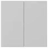 Gira Wippe 2fach unbedruckt System 55 Grau matt (5370015)