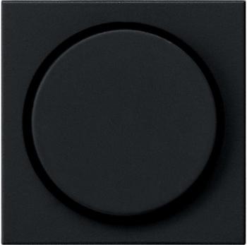 Gira Abdeckung mit Knopf für Dimmer und elektronisches Potentiometer Schwarz matt (0650005)
