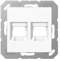 JUNG A1569-2WEWW, Jung A1569-2WEWW Abdeckung f. Modular-Jack 2fach WE (AMP, Radiall)