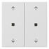 Gira Wippe 2fach mit Pfeilsymbolen und Kontrollfenster System 55
