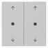 Gira Wippe 2fach mit Pfeilsymbolen und Kontrollfenster System 55