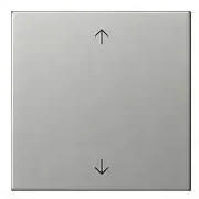 Gira Wippe 1fach mit Pfeilsymbolen System 55 Edelstahl (5389600)