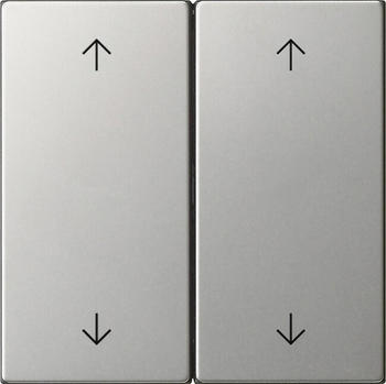 Gira Wippe 2fach mit Pfeilsymbolen System 55 Edelstahl (5387600)